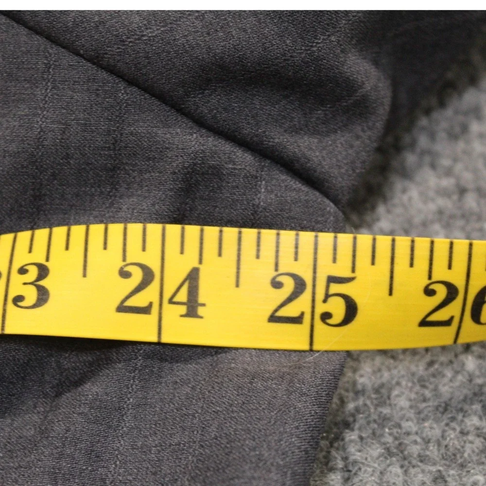 Luca Rossi Italia Mens Grey Pinstripe Suit Jacket Blazer 46L‎ Large Tall